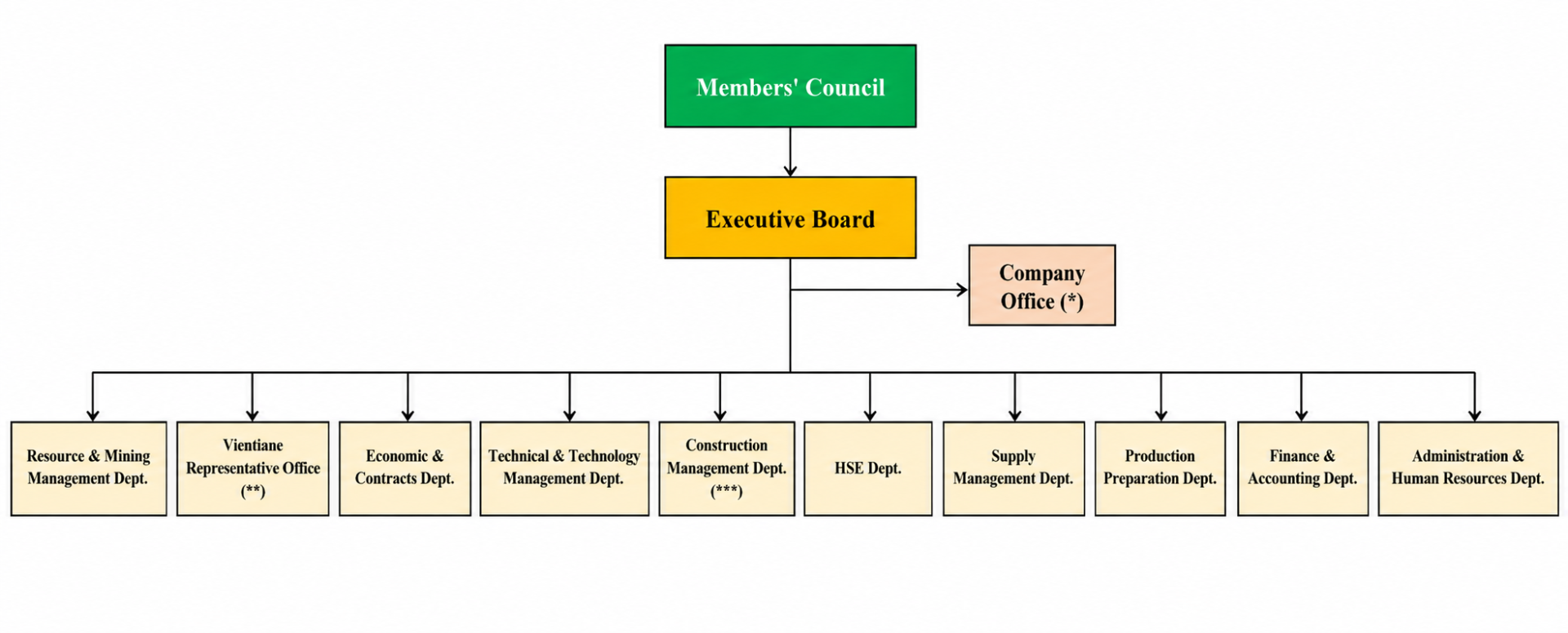 VLV organizational structure